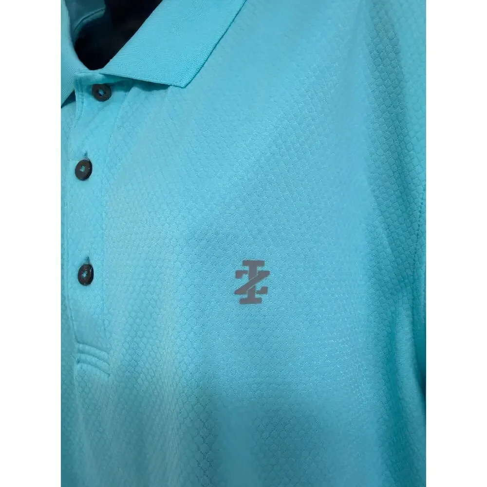 IZOD Golf Polo Mens Shirt XL Extra Large UPF 15 Sun Control Blue Collar NWT New - Picture 3 of 11
